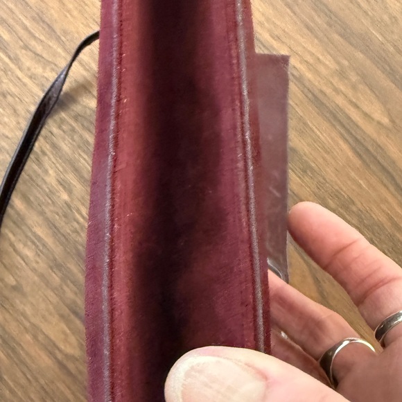 Vintage Charles Bourdan Burgundy Clutch - Picture 4 of 14